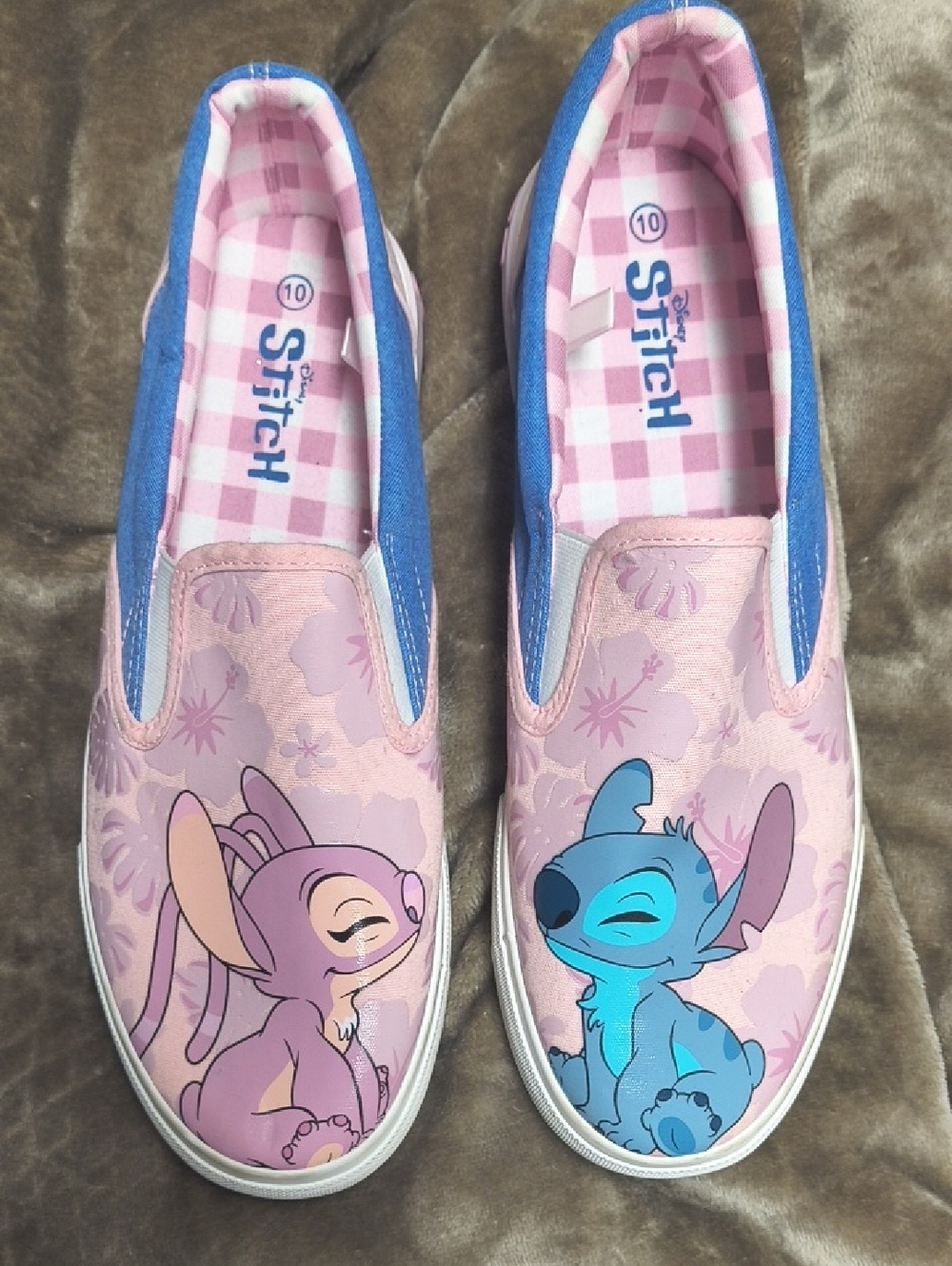 Pink & Blue Slip-On Women's Shoes